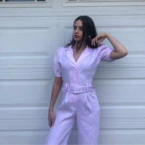 Faithfull the brand jumpsuit in pink